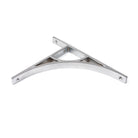 Satin Chrome Tyne Shelf Bracket (260mm x 200mm) | From The Anvil-Shelf Brackets-Yester Home