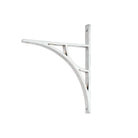Satin Chrome Tyne Shelf Bracket (260mm x 200mm) | From The Anvil-Shelf Brackets-Yester Home