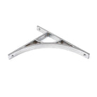 Satin Chrome Tyne Shelf Bracket (260mm x 200mm) | From The Anvil-Shelf Brackets-Yester Home