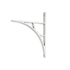 Satin Chrome Tyne Shelf Bracket (260mm x 200mm) | From The Anvil - Shelf Brackets - From The Anvil - Yester Home