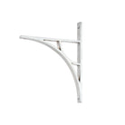Satin Chrome Tyne Shelf Bracket (260mm x 200mm) | From The Anvil-Shelf Brackets-Yester Home