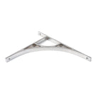 Satin Chrome Tyne Shelf Bracket (314mm x 250mm) | From The Anvil-Shelf Brackets-Yester Home