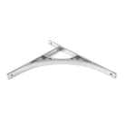 Satin Chrome Tyne Shelf Bracket (314mm x 250mm) | From The Anvil - Shelf Brackets - From The Anvil - Yester Home