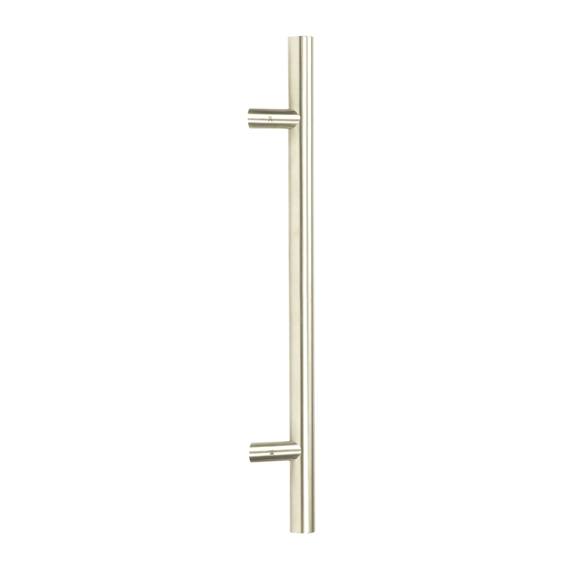 Satin Marine SS (316) 0.6m Offset T Bar Handle Bolt Fix 32mm Ø | From The Anvil - Door Pull Handles - From The Anvil - Yester Home