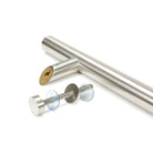Satin Marine SS (316) 0.6m Offset T Bar Handle Bolt Fix 32mm Ø | From The Anvil-Pull Handles-Yester Home