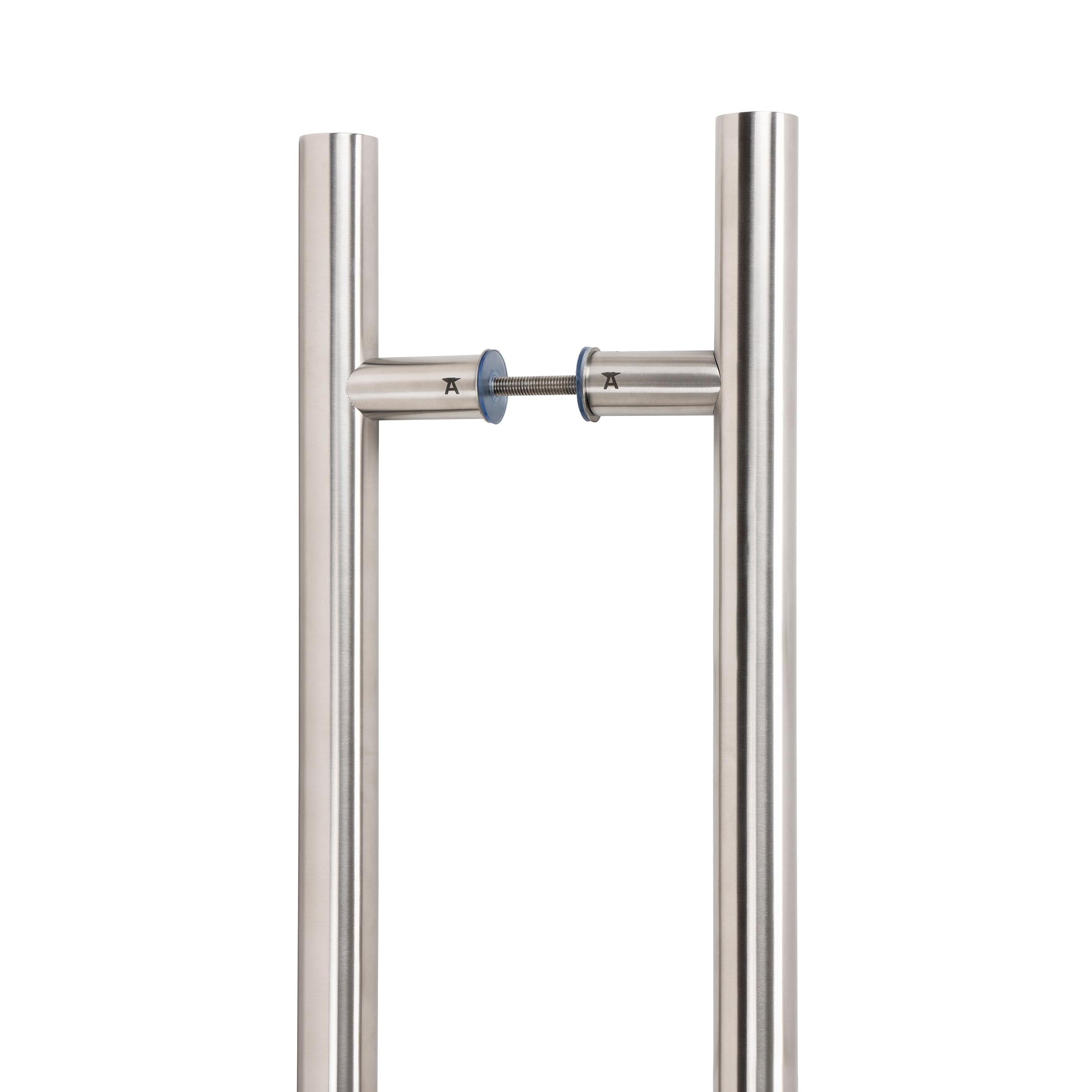 Satin Marine SS (316) 0.6m T Bar Handle B2B Fix 32mm Ø | From The Anvil - Door Pull Handles - From The Anvil - Yester Home