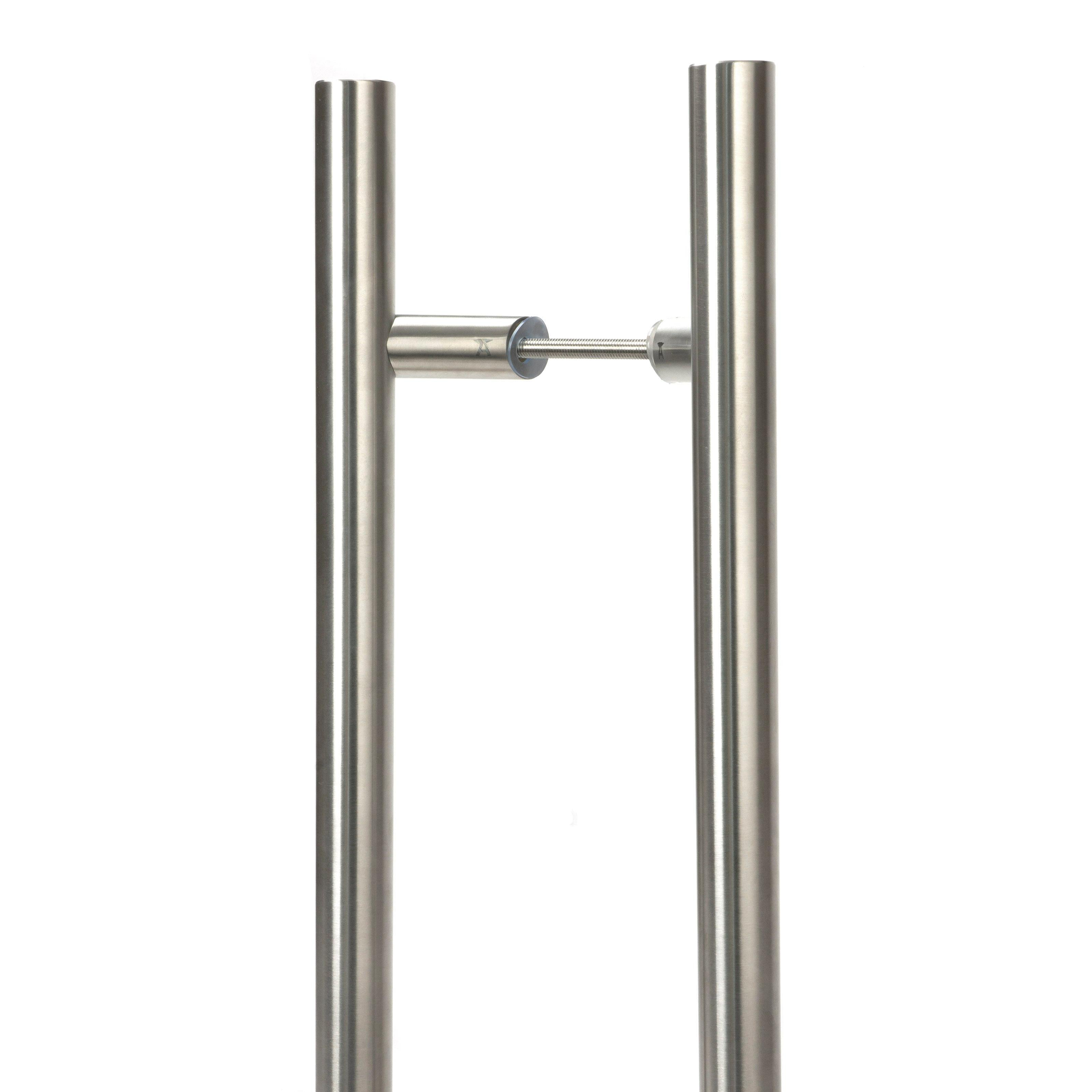 Satin Marine SS (316) 0.9m Offset T Bar Handle B2B 32mm Ø | From The Anvil - Door Pull Handles - From The Anvil - Yester Home