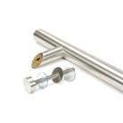 Satin Marine SS (316) 0.9m Offset T Bar Handle Bolt Fix 32mm Ø | From The Anvil-Pull Handles-Yester Home