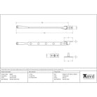 Satin Marine SS (316) 12" Avon Stay | From The Anvil-Stays-Yester Home