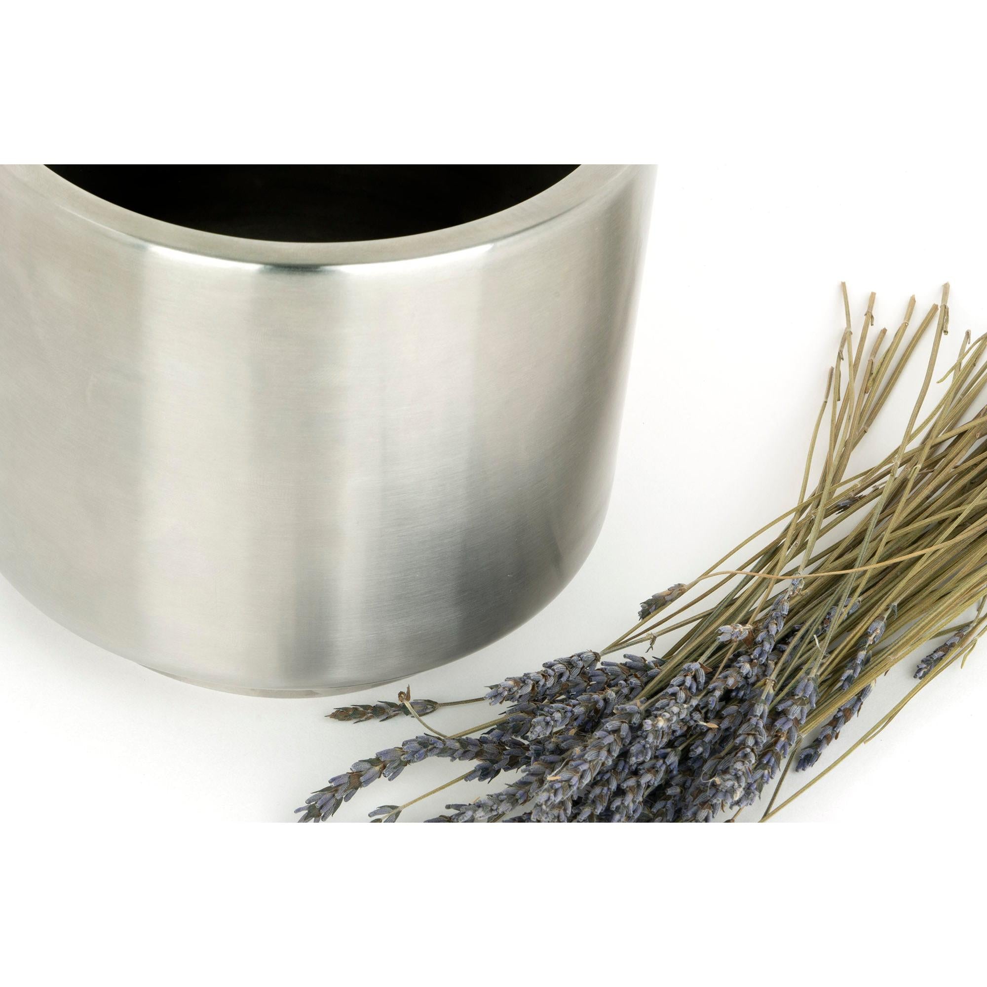 Satin Marine SS (316) 12.5cm Newlyn Pot | From The Anvil - Plant Pots - From The Anvil - Yester Home