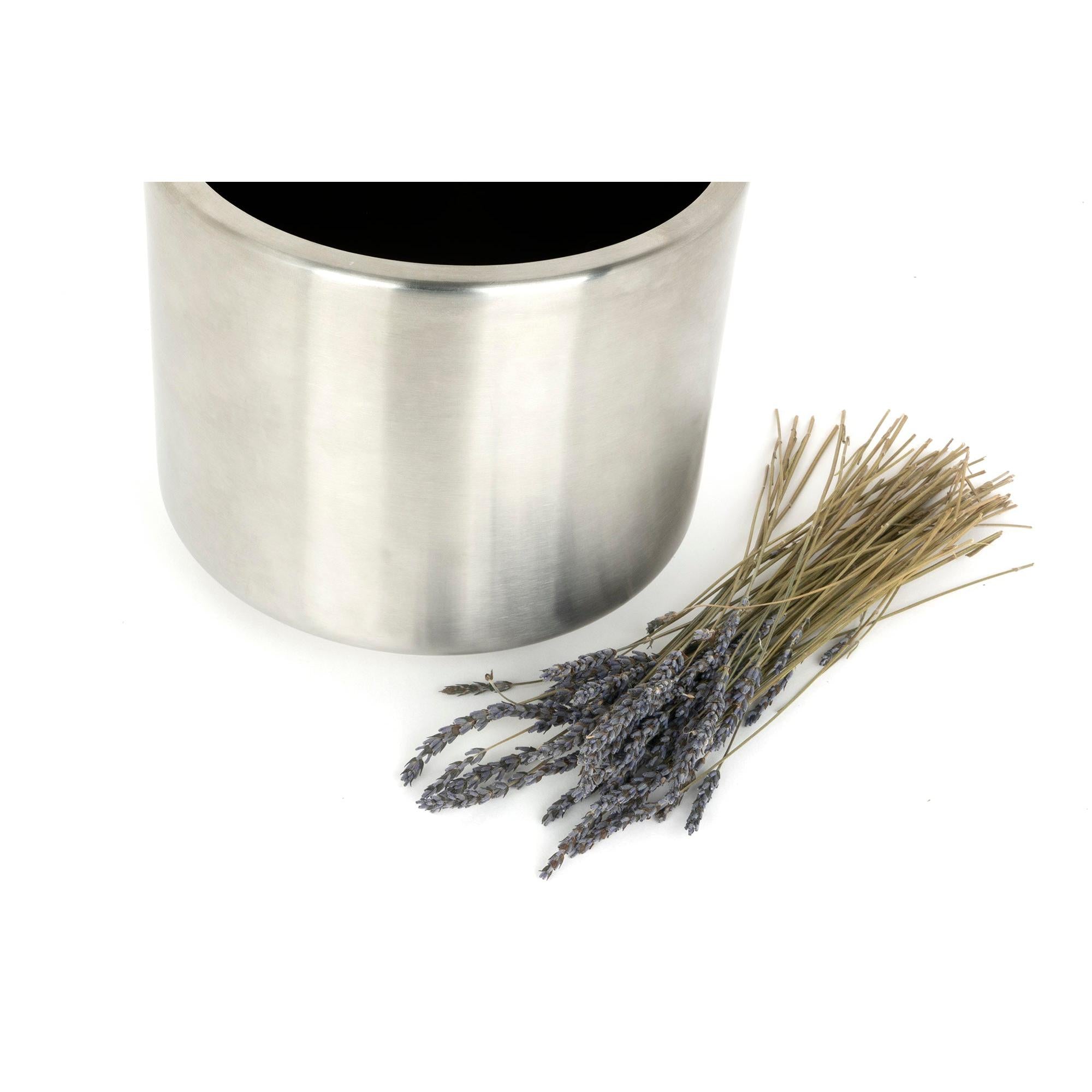Satin Marine SS (316) 16cm Newlyn Pot | From The Anvil - Plant Pots - From The Anvil - Yester Home