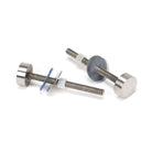 Satin Marine SS (316) 1.2m T Bar Handle Bolt Fix 32mm Ø | From The Anvil-Pull Handles-Yester Home
