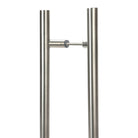 Satin Marine SS (316) 1.8m Offset T Bar Handle B2B 32mm Ø | From The Anvil - Door Pull Handles - From The Anvil - Yester Home