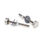 Satin Marine SS (316) 1.8m T Bar Handle Bolt Fix 32mm Ø | From The Anvil - Door Pull Handles - From The Anvil - Yester Home