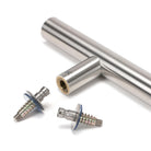 Satin Marine SS (316) 1.8m T Bar Handle Secret Fix 32mm Ø | From The Anvil - Door Pull Handles - From The Anvil - Yester Home