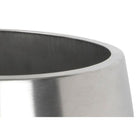 Satin Marine SS (316) 28cm Hepworth Pot (Drainage holes) | From The Anvil-Plant Pots-Yester Home