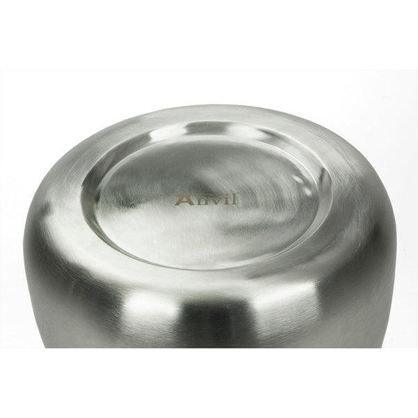 Satin Marine SS (316) 28cm Hepworth Pot | From The Anvil-Plant Pots-Yester Home