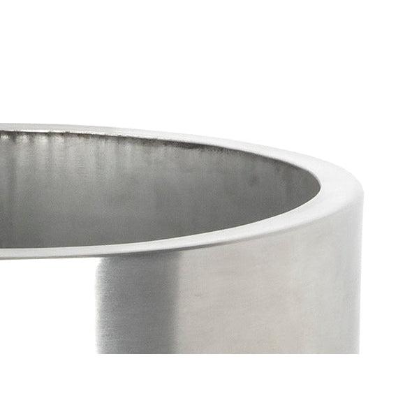 Satin Marine SS (316) 28cm Newlyn Pot (Drainage holes) | From The Anvil-Plant Pots-Yester Home