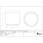 Satin Marine SS (316) 28cm Newlyn Pot (Drainage holes) | From The Anvil-Plant Pots-Yester Home