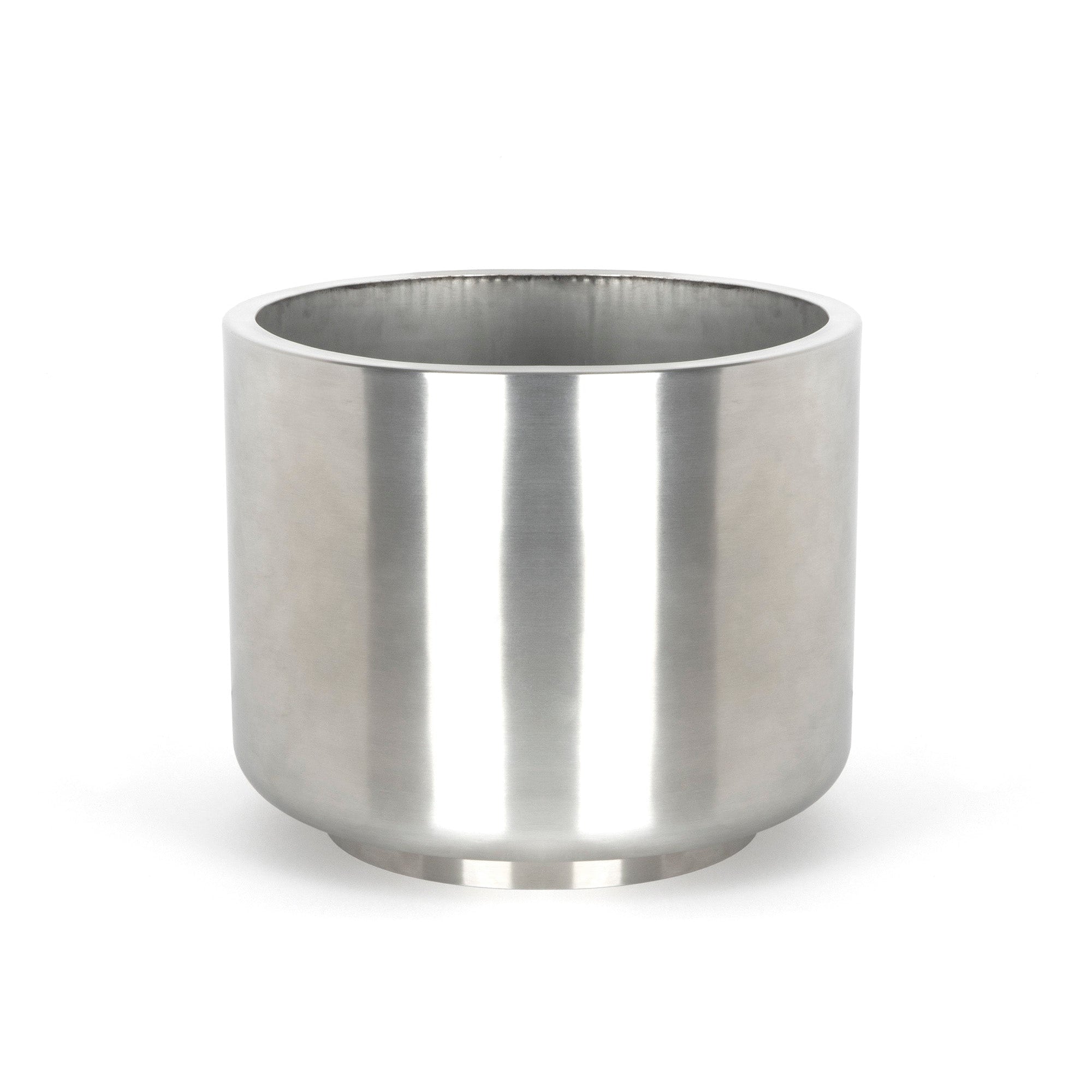 Satin Marine SS (316) 28cm Newlyn Pot (Drainage holes) | From The Anvil-Plant Pots-Yester Home