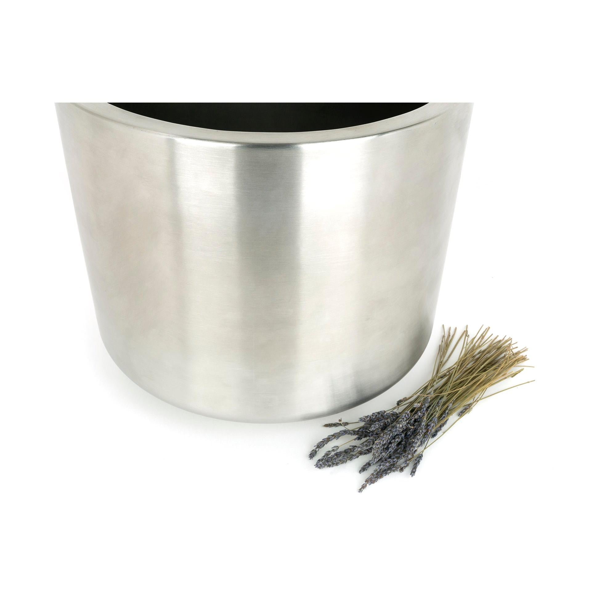 Satin Marine SS (316) 28cm Newlyn Pot | From The Anvil - Plant Pots - From The Anvil - Yester Home