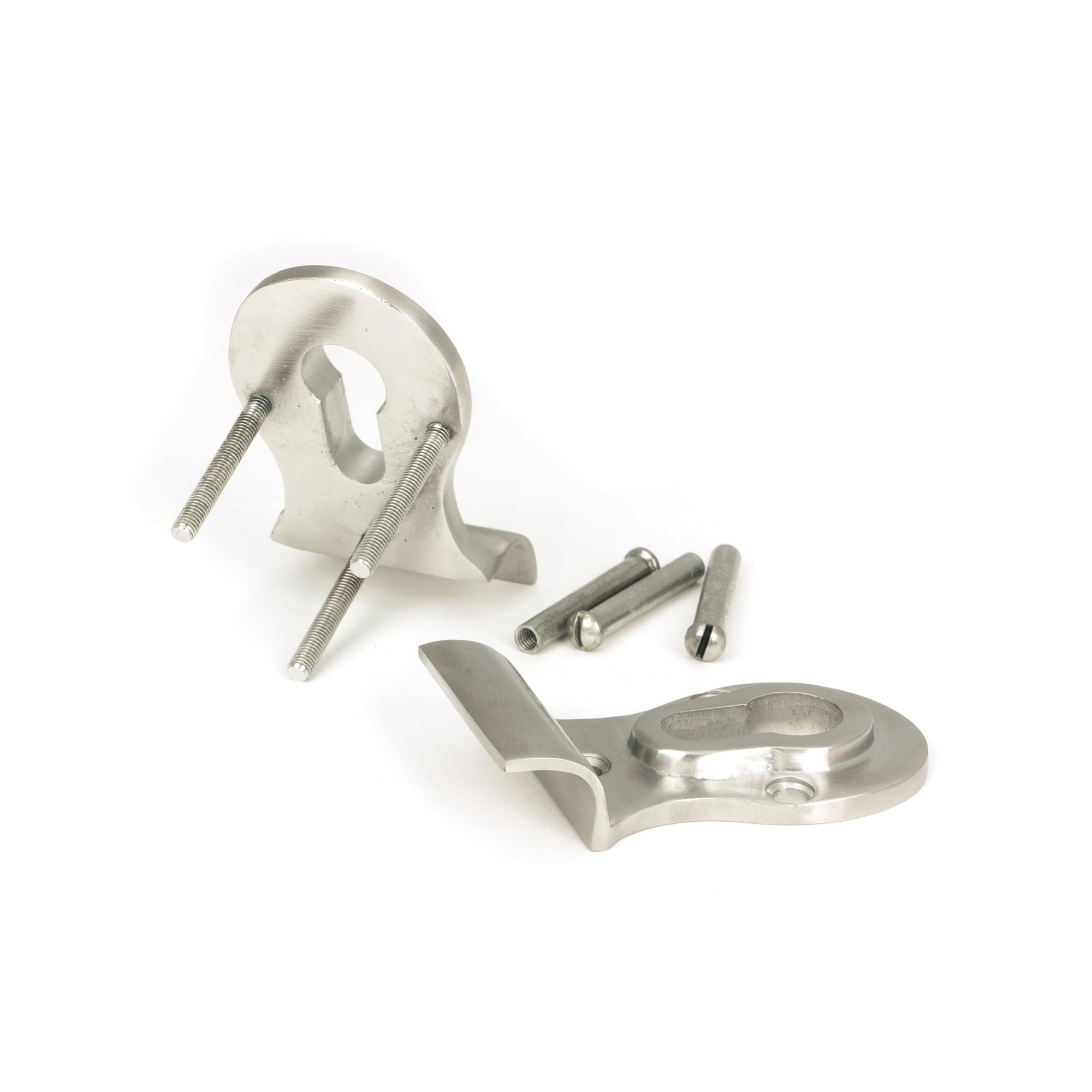 Satin Marine SS (316) 50mm Euro Door Pull (Back to Back fixings) | From The Anvil-Euro Pulls-Yester Home