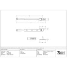 Satin Marine SS (316) 8" Avon Stay | From The Anvil-Stays-Yester Home