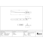 Satin Marine SS (316) 8" Newbury Stay | From The Anvil - Stays - From The Anvil - Yester Home