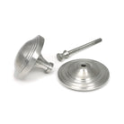 Satin Marine SS (316) Art Deco Centre Door Knob | From The Anvil - Centre Door Knobs - From The Anvil - Yester Home