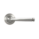 Satin Marine SS (316) Avon Round Lever on Rose Set (Art Deco) - Unsprung | From The Anvil-Concealed-Yester Home