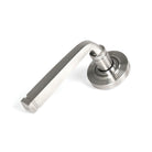 Satin Marine SS (316) Avon Round Lever on Rose Set (Beehive) | From The Anvil - Concealed - From The Anvil - Yester Home