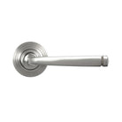 Satin Marine SS (316) Avon Round Lever on Rose Set (Beehive) | From The Anvil - Concealed - From The Anvil - Yester Home