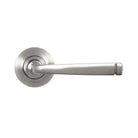 Satin Marine SS (316) Avon Round Lever on Rose Set (Plain) | From The Anvil-Concealed-Yester Home