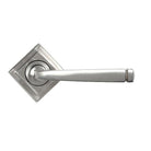 Satin Marine SS (316) Avon Round Lever on Rose Set (Square) | From The Anvil-Concealed-Yester Home