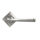 Satin Marine SS (316) Avon Round Lever on Rose Set (Square) - Unsprung | From The Anvil-Concealed-Yester Home