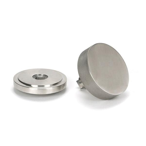 Satin Marine SS (316) Brompton Centre Door Knob (Art Deco) | From The Anvil-Centre Door Knobs-Yester Home
