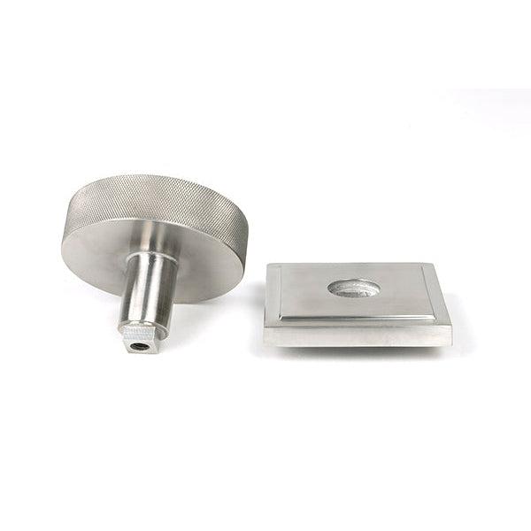 Satin Marine SS (316) Brompton Centre Door Knob (Square) | From The Anvil-Centre Door Knobs-Yester Home