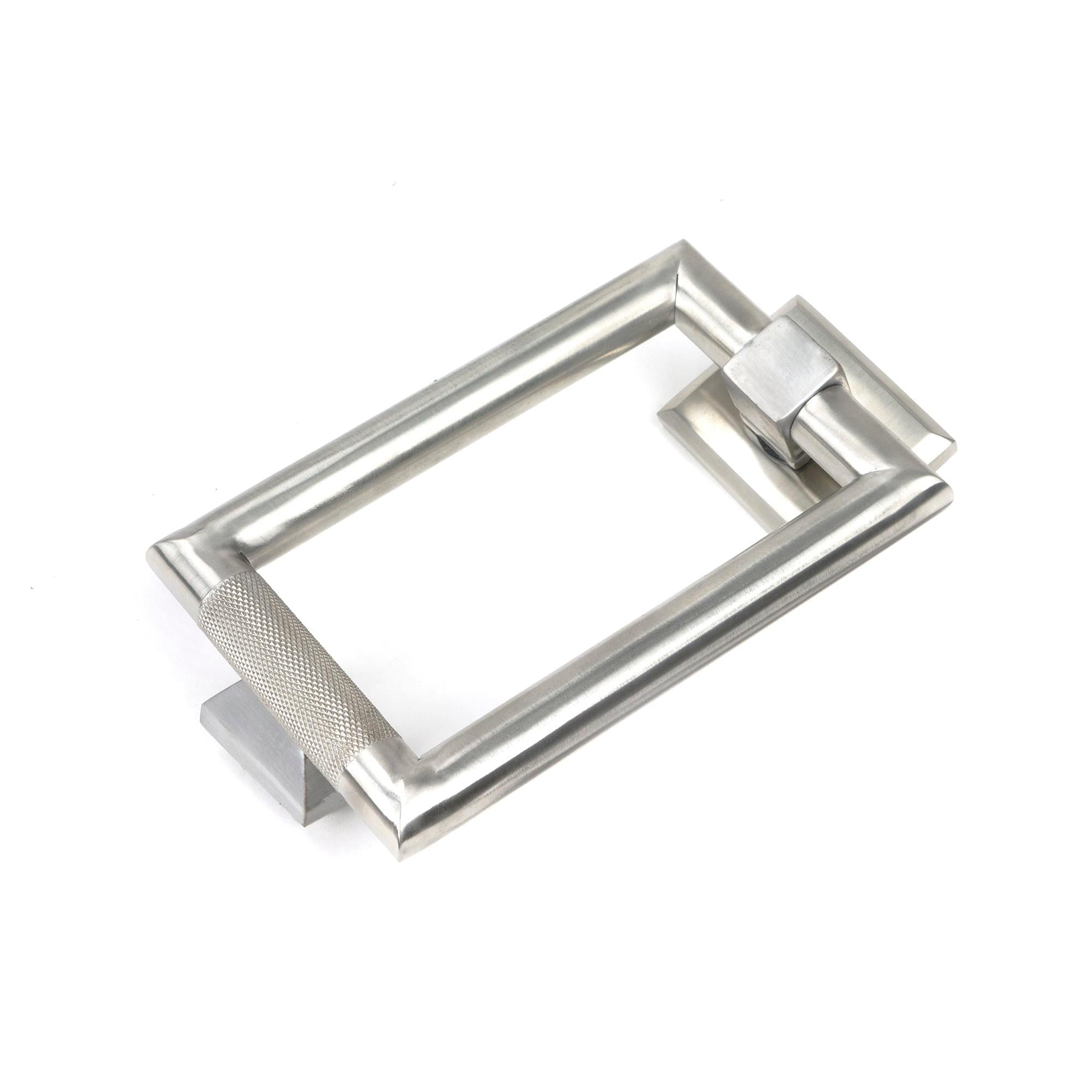 Satin Marine SS (316) Brompton Door Knocker | From The Anvil - Bolt-Through Door Knockers - From The Anvil - Yester Home