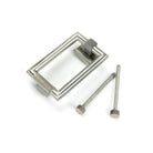 Satin Marine SS (316) Brompton Door Knocker | From The Anvil-Bolt-Through Door Knockers-Yester Home