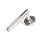 Satin Marine SS (316) Brompton Lever on Rose Set (Plain) | From The Anvil-Concealed-Yester Home