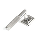 Satin Marine SS (316) Brompton Lever on Rose Set (Square) | From The Anvil-Concealed-Yester Home