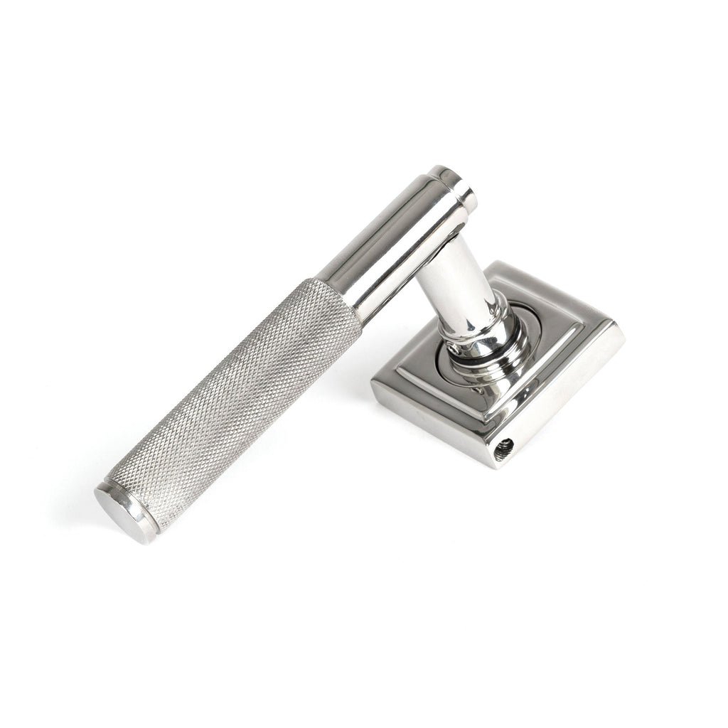 Satin Marine SS (316) Brompton Lever on Rose Set (Square) | From The Anvil