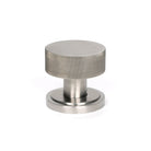 Satin Marine SS (316) Brompton Mortice/Rim Knob Set (Art Deco) | From The Anvil-Mortice Knobs-Yester Home