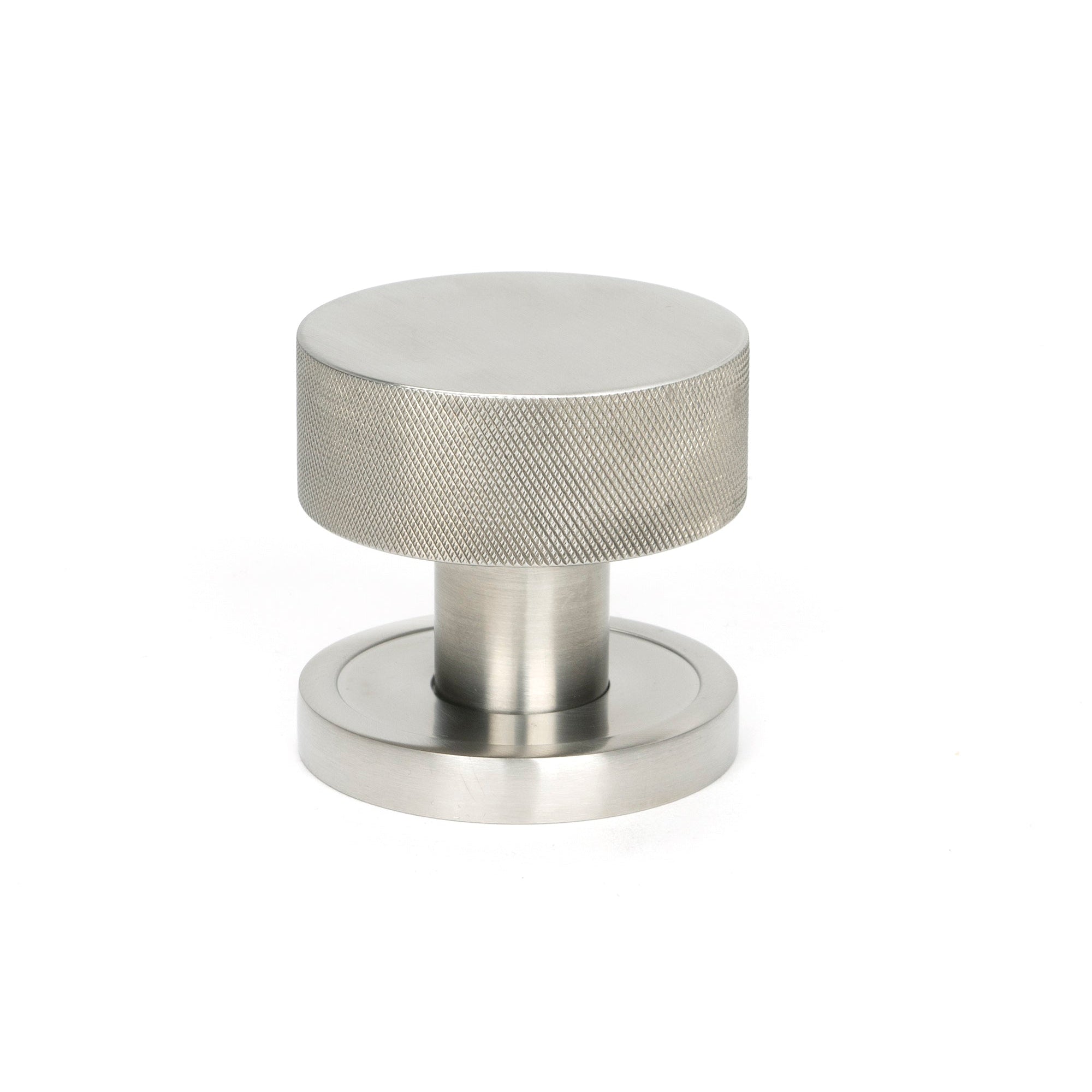 Satin Marine SS (316) Brompton Mortice/Rim Knob Set (Plain) | From The Anvil-Mortice Knobs-Yester Home