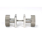 Satin Marine SS (316) Brompton Mortice/Rim Knob Set (Square) | From The Anvil-Mortice Knobs-Yester Home