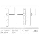 Satin Marine SS (316) Brompton Slimline Espag. Lock Set | From The Anvil - Espagnolette - From The Anvil - Yester Home