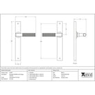 Satin Marine SS (316) Brompton Slimline Lever Espag. Latch Set | From The Anvil - Espagnolette - From The Anvil - Yester Home