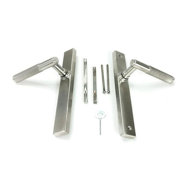 Satin Marine SS (316) Brompton Slimline Lever Espag. Latch Set | From The Anvil-Espagnolette-Yester Home