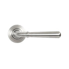 Satin Marine SS (316) Newbury Lever on Rose Set (Plain) | From The Anvil-Concealed-Yester Home