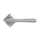 Satin Marine SS (316) Newbury Lever on Rose Set (Square) | From The Anvil - Concealed - From The Anvil - Yester Home